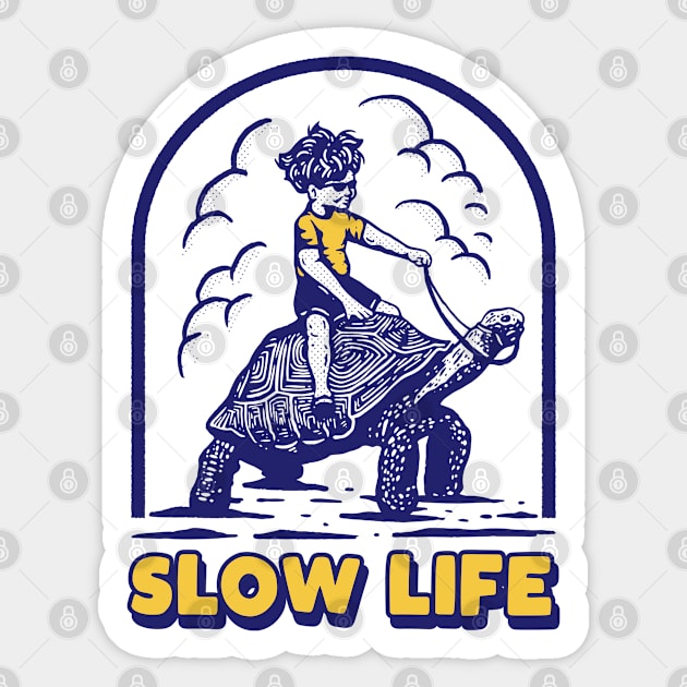 TurTle Slow Life Sticker by Mako Design 